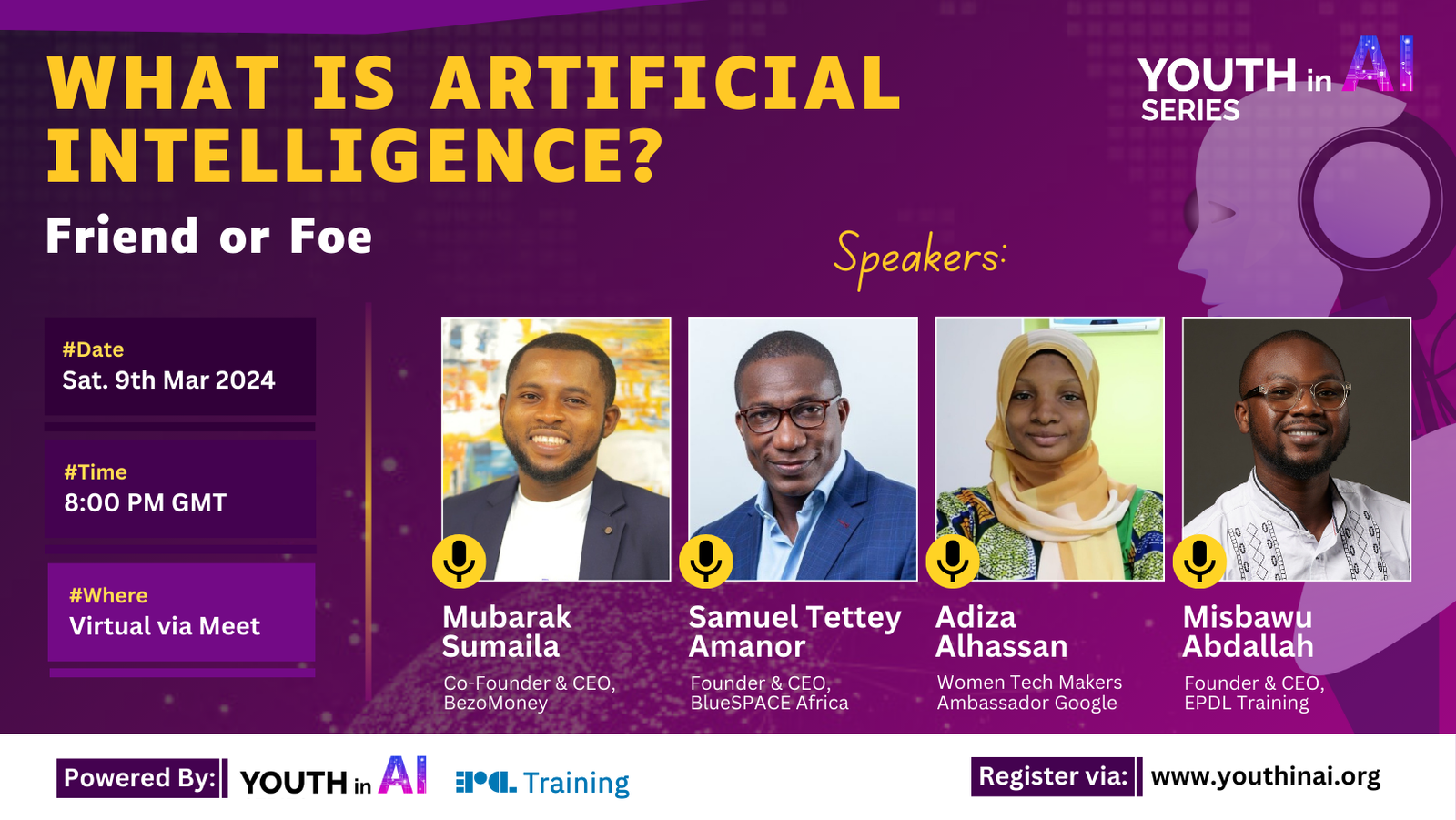 PRESS RELEASE: Youth in AI Series: What is Artificial Intelligence? Friend or Foe
